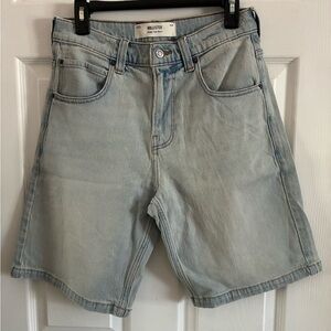 Hollister Sky Blue Baggy Jean Shorts